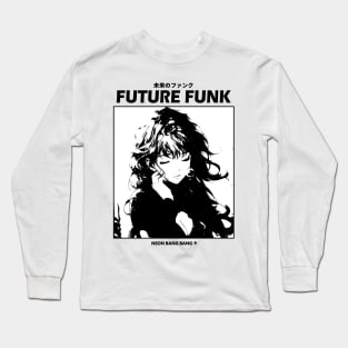 Future Funk Vaporwave Manga Aesthetic Long Sleeve T-Shirt